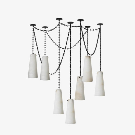 Industrial Cascade Chain Chandelier