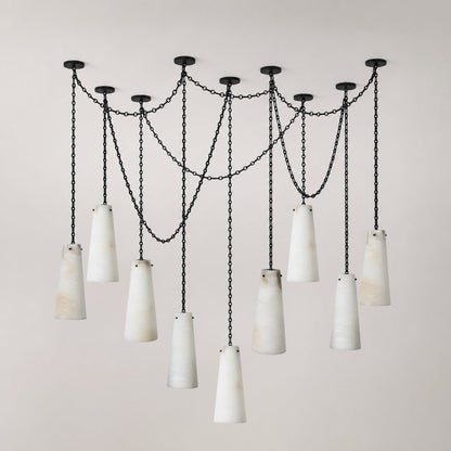 Industrial Cascade Chain Chandelier