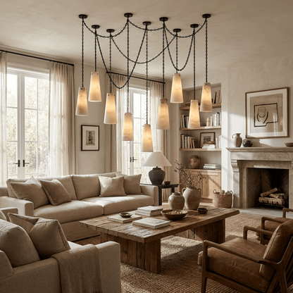 Industrial Cascade Chain Chandelier