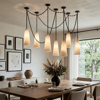 Industrial Cascade Chain Chandelier