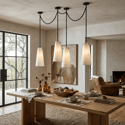 Industrial Cascade Chain Chandelier