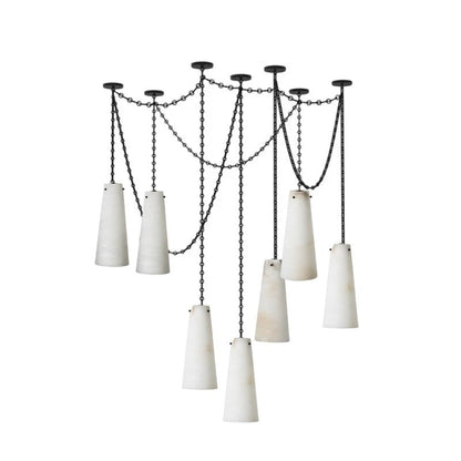 Industrial Cascade Chain Chandelier