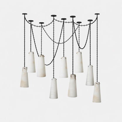 Industrial Cascade Chain Chandelier