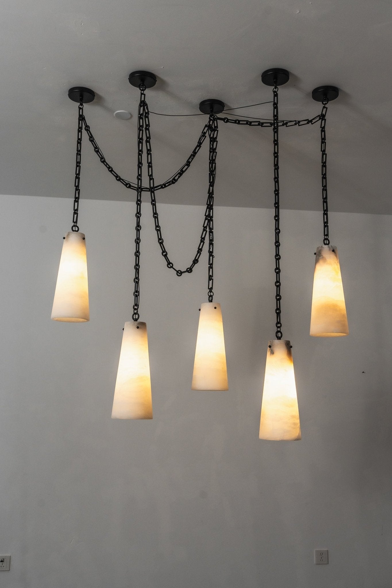 Industrial Cascade Chain Chandelier
