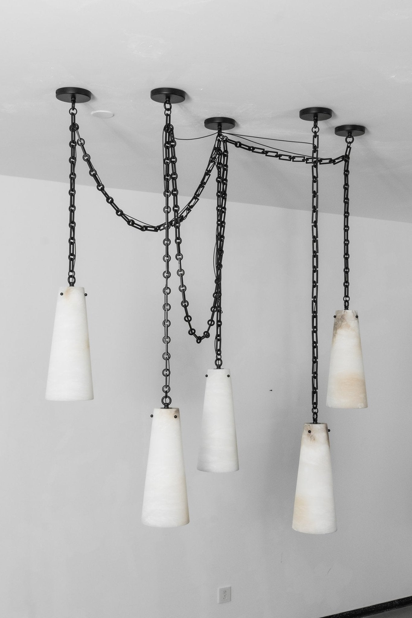 Industrial Cascade Chain Chandelier