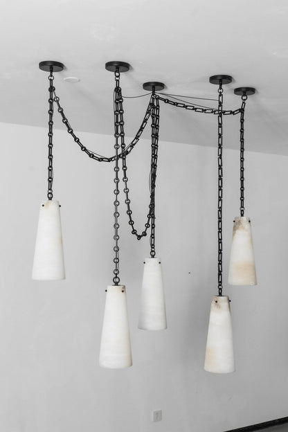Industrial Cascade Chain Chandelier