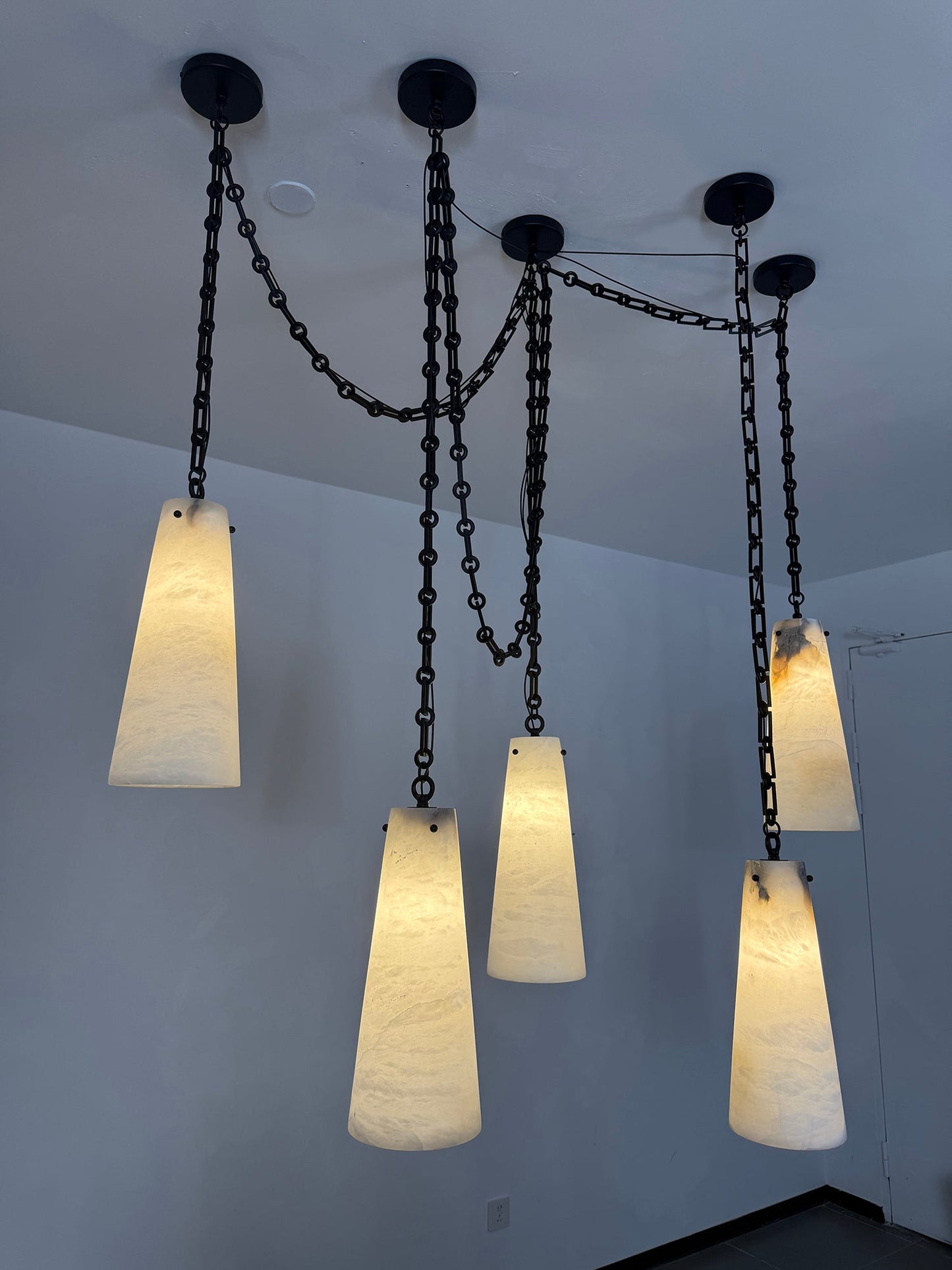 Industrial Cascade Chain Chandelier