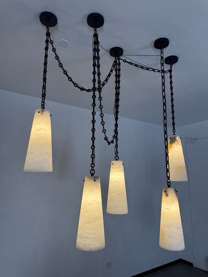 Industrial Cascade Chain Chandelier