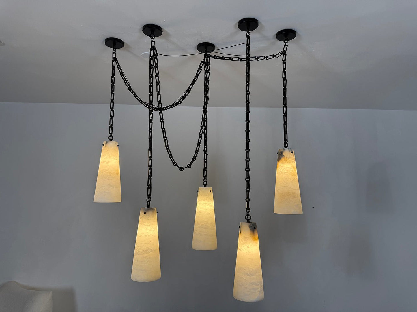 Industrial Cascade Chain Chandelier