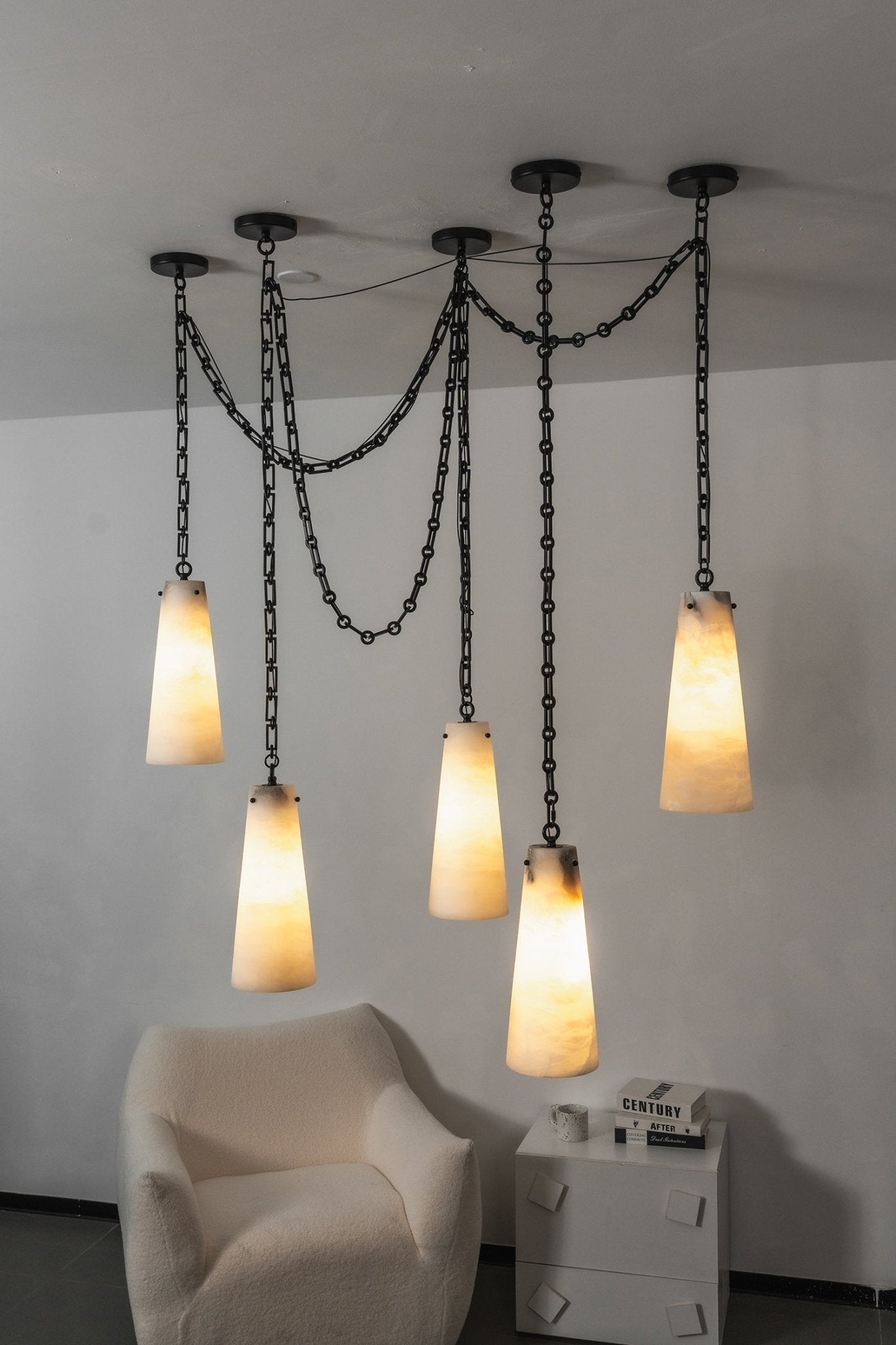 Industrial Cascade Chain Chandelier