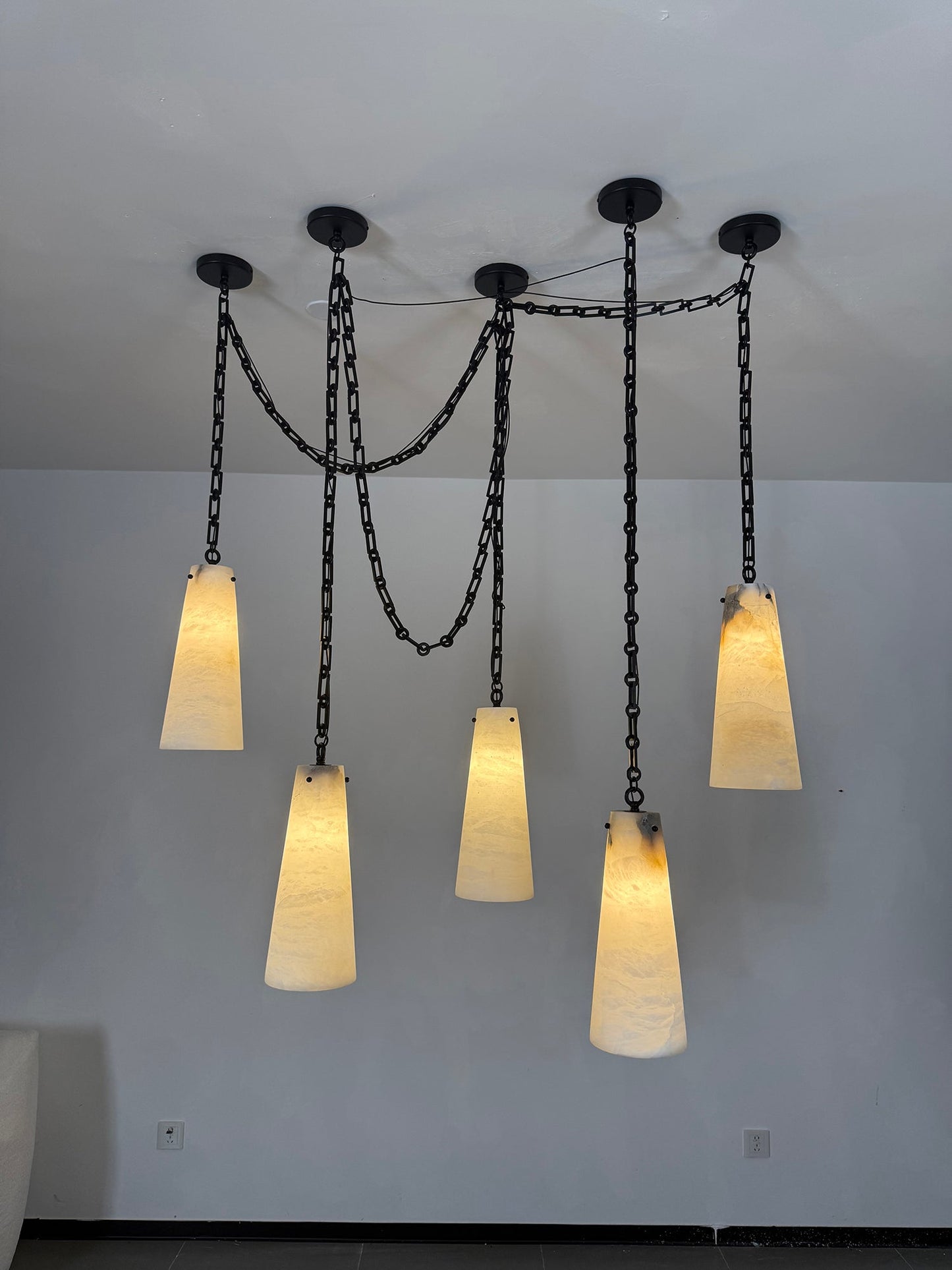 Industrial Cascade Chain Chandelier