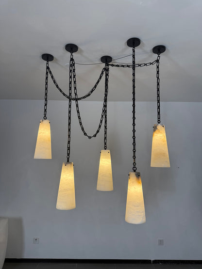 Industrial Cascade Chain Chandelier