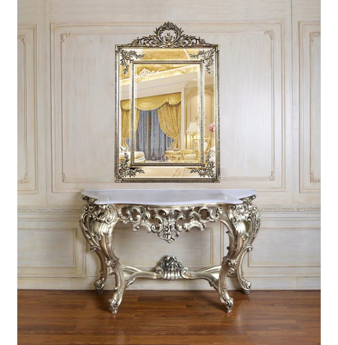 Infinity 61" Console Table and Mirror Set