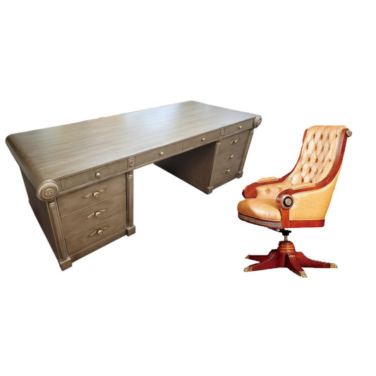 Infinity Solid Wood Executive Desk