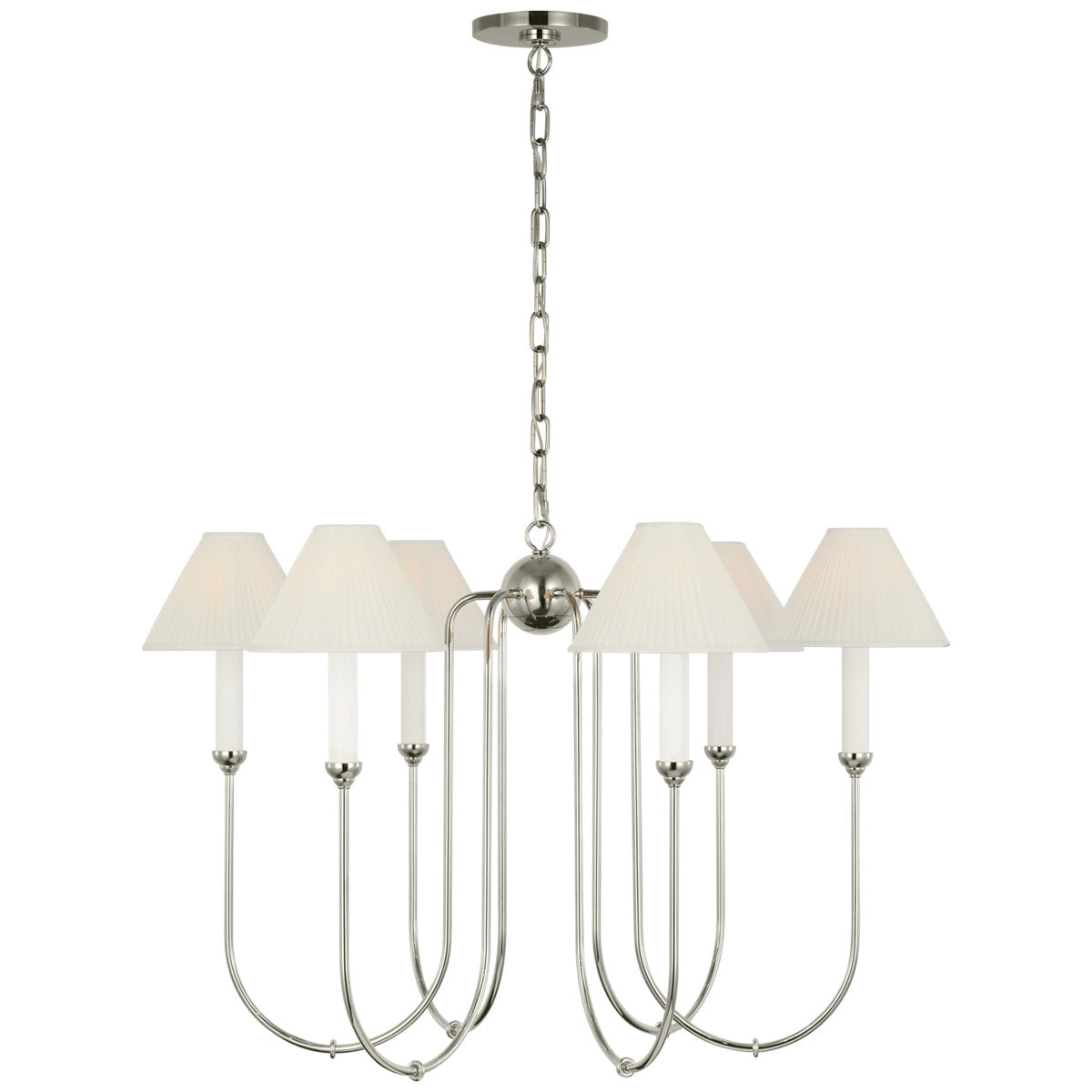 Ingela 6 - Light Metal Chandelier by Amber Lewis