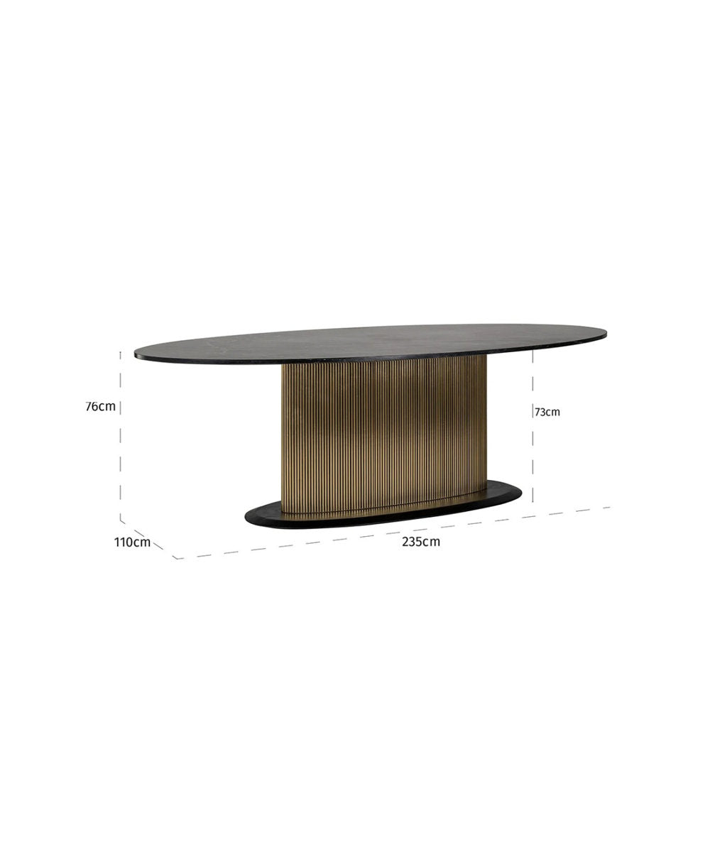 Ironville Oval Dining Table