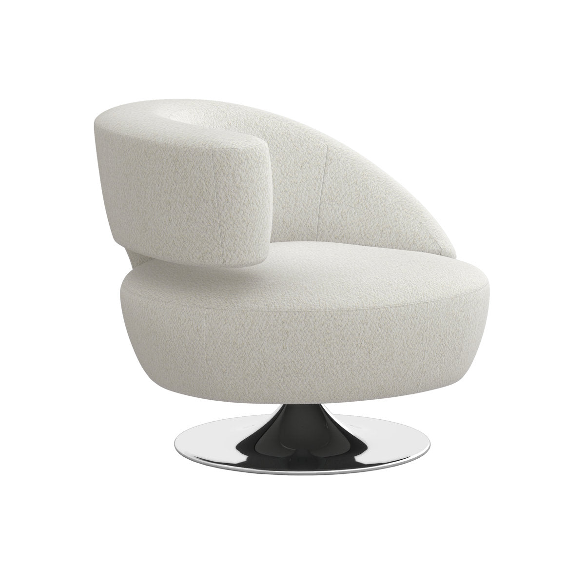 Isabella Swivel Barrel Chair Chair with Ottoman