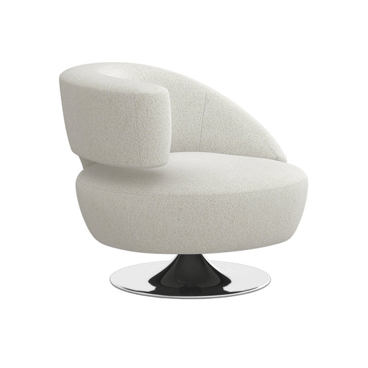 Isabella Swivel Barrel Chair Chair with Ottoman