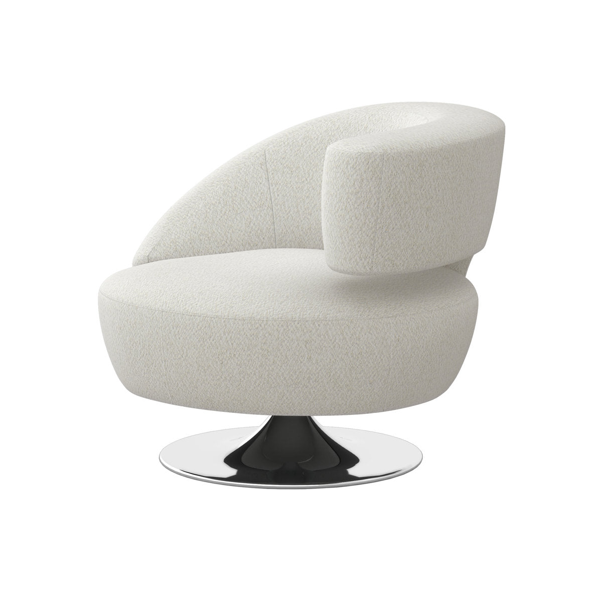 Isabella Swivel Barrel Chair Chair with Ottoman