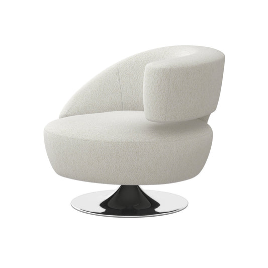 Isabella Swivel Barrel Chair Chair with Ottoman