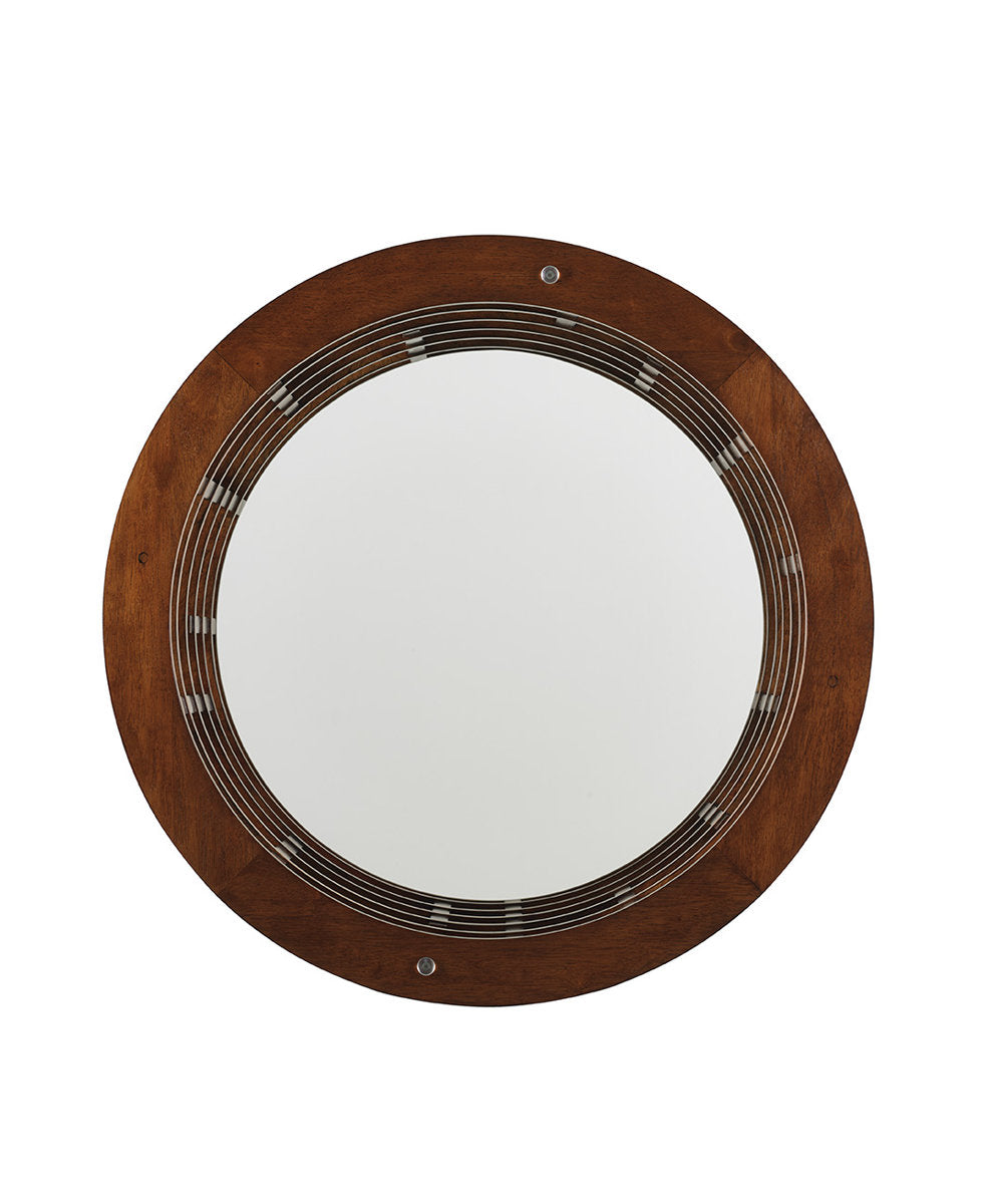 Island Fusion Meridien Round Dining Table with Wooden Top
