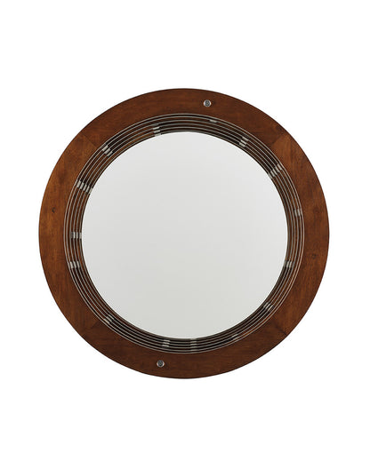 Island Fusion Meridien Round Dining Table with Wooden Top