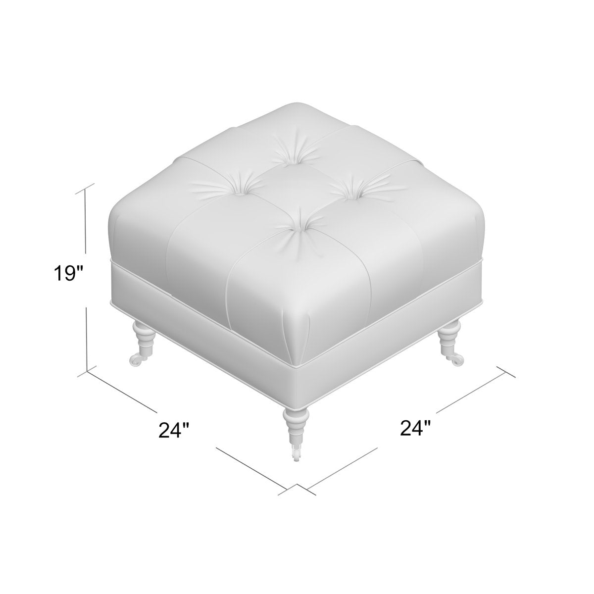 Jansen Square Ottoman