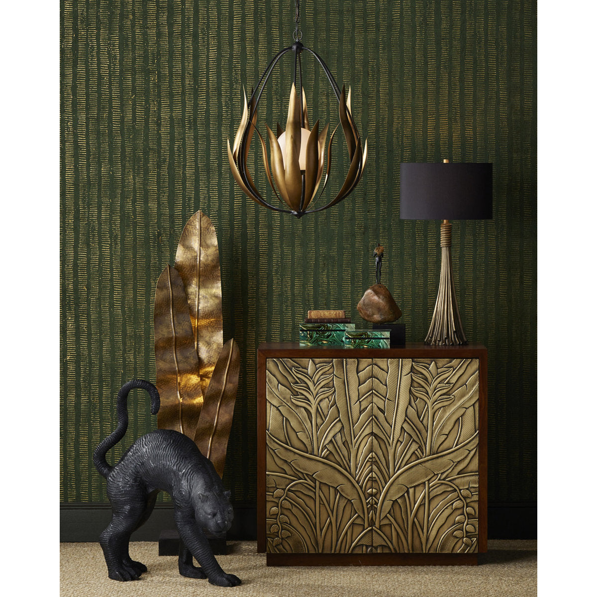 Jardin Solid Wood Accent Cabinet