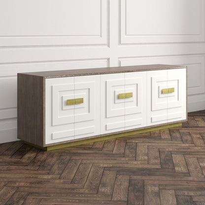 Jasper 84" Wide Walnut Wood Sideboard