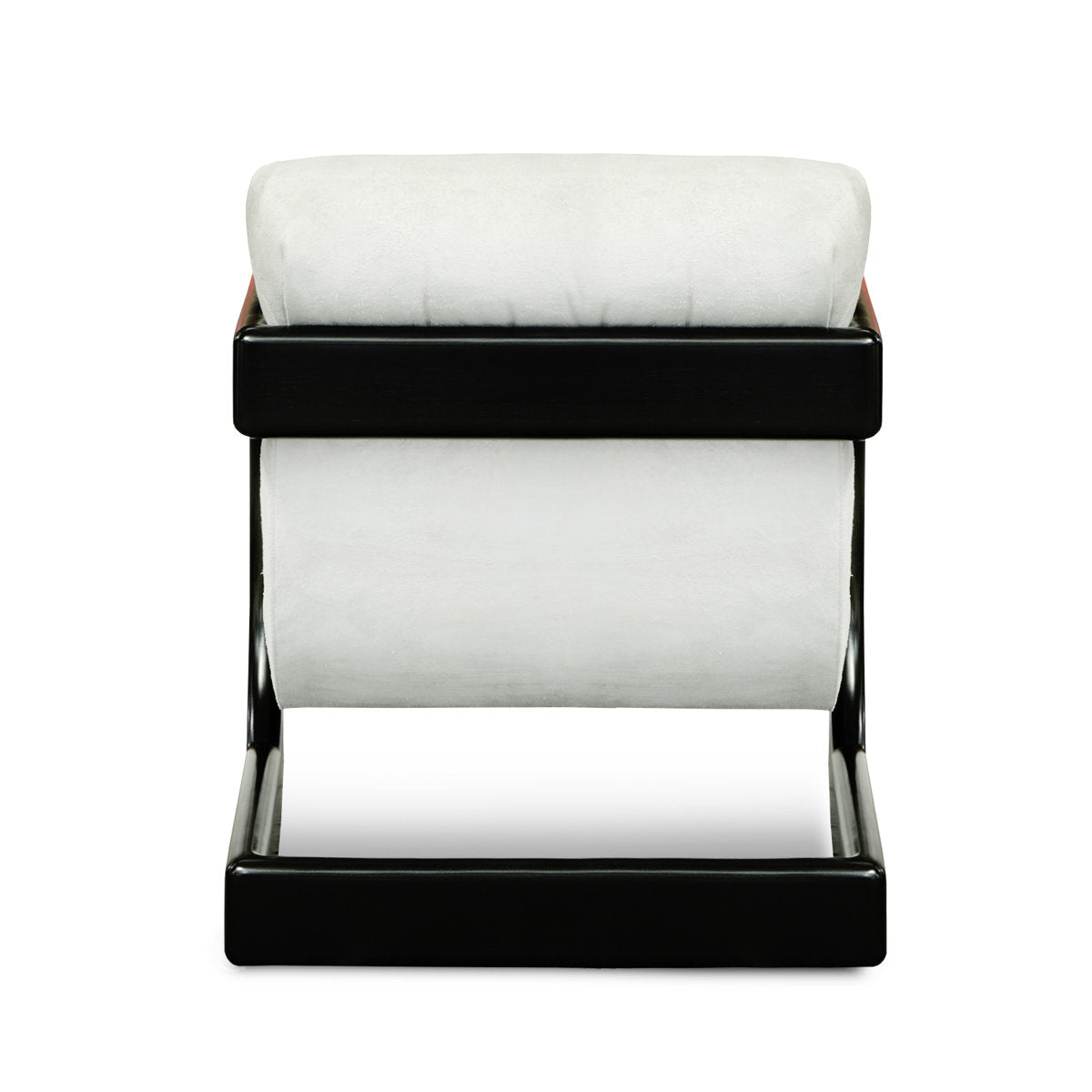 Jessie Leather Armchair Chair with Ottoman