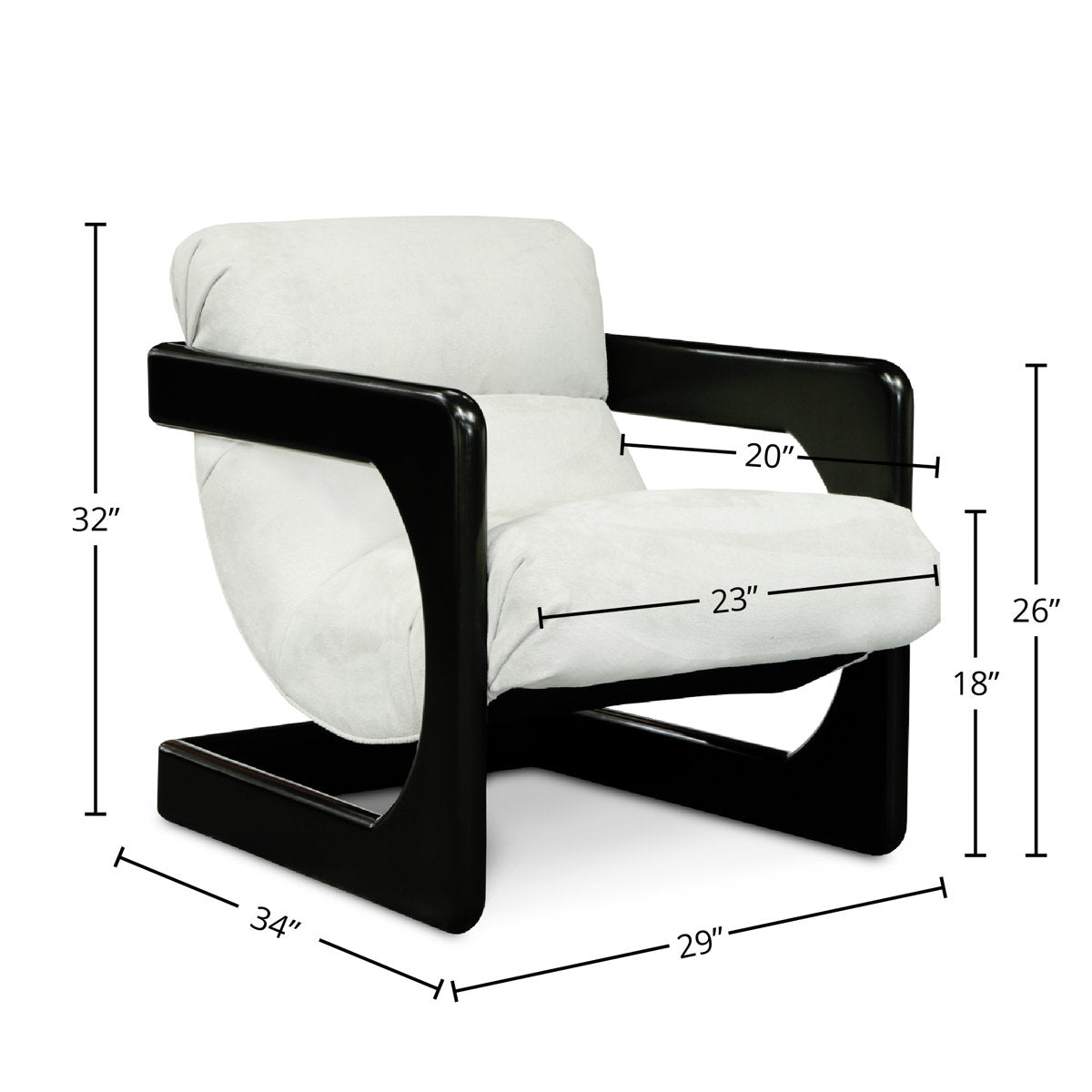 Jessie Leather Armchair Chair with Ottoman