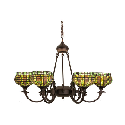 Jeweled 6 - Light Chandelier