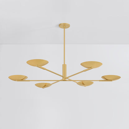 Johnson Chandelier in Aged Brass