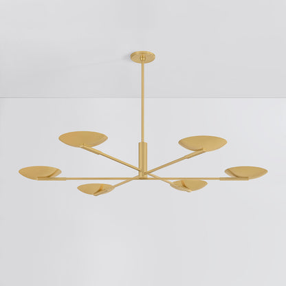 Johnson Chandelier in Aged Brass