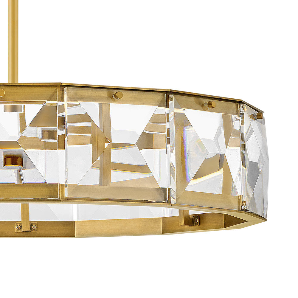 Jolie 1 - Light Unique Drum LED Chandelier