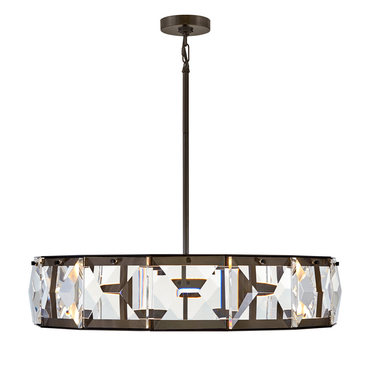Jolie 1 - Light Wagon Wheel Drum Chandelier