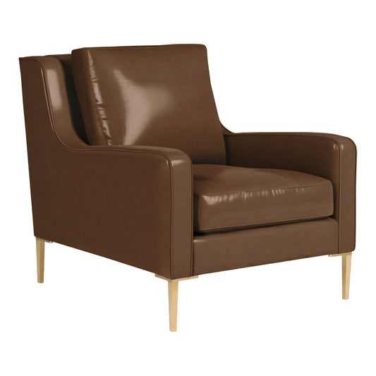 Josie 31.5" W Genuine Leather Top Grain Leather Armchair