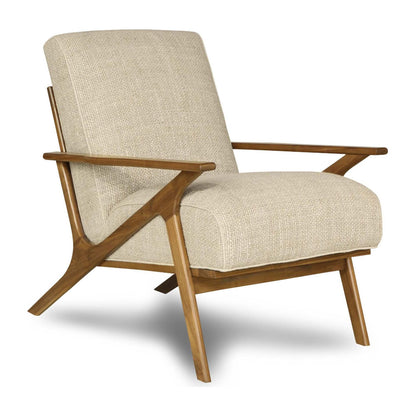 Jules Leather Armchair Chair with Ottoman