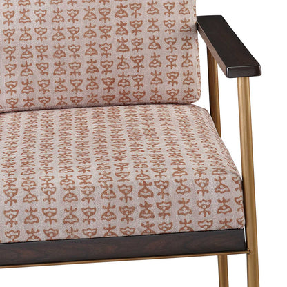 Julian Armchair Chair with Ottoman