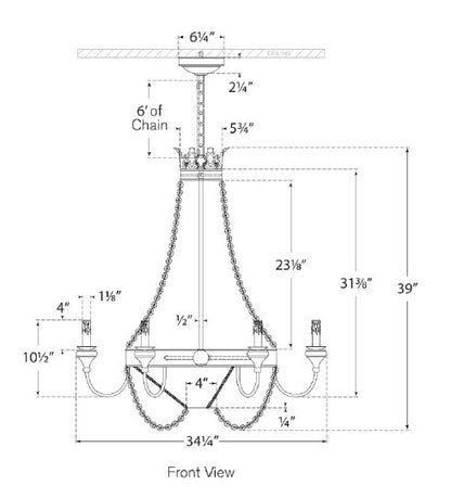 Julie Neill Entellina Chandelier