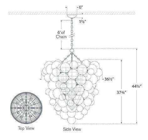 Julie Neill Talia Grande Entry Chandelier