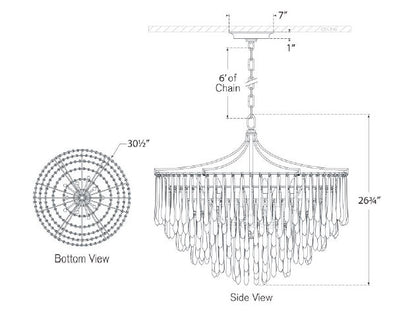 Julie Neill Vacarro Medium Chandelier