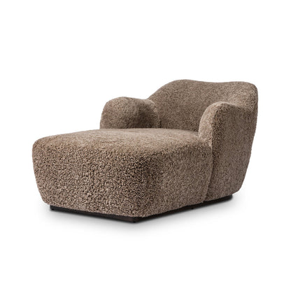 Julius Chaise-Taupe Shearling