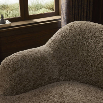 Julius Chaise-Taupe Shearling
