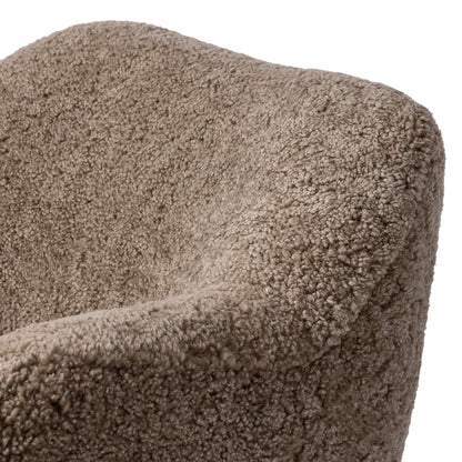 Julius Chaise-Taupe Shearling