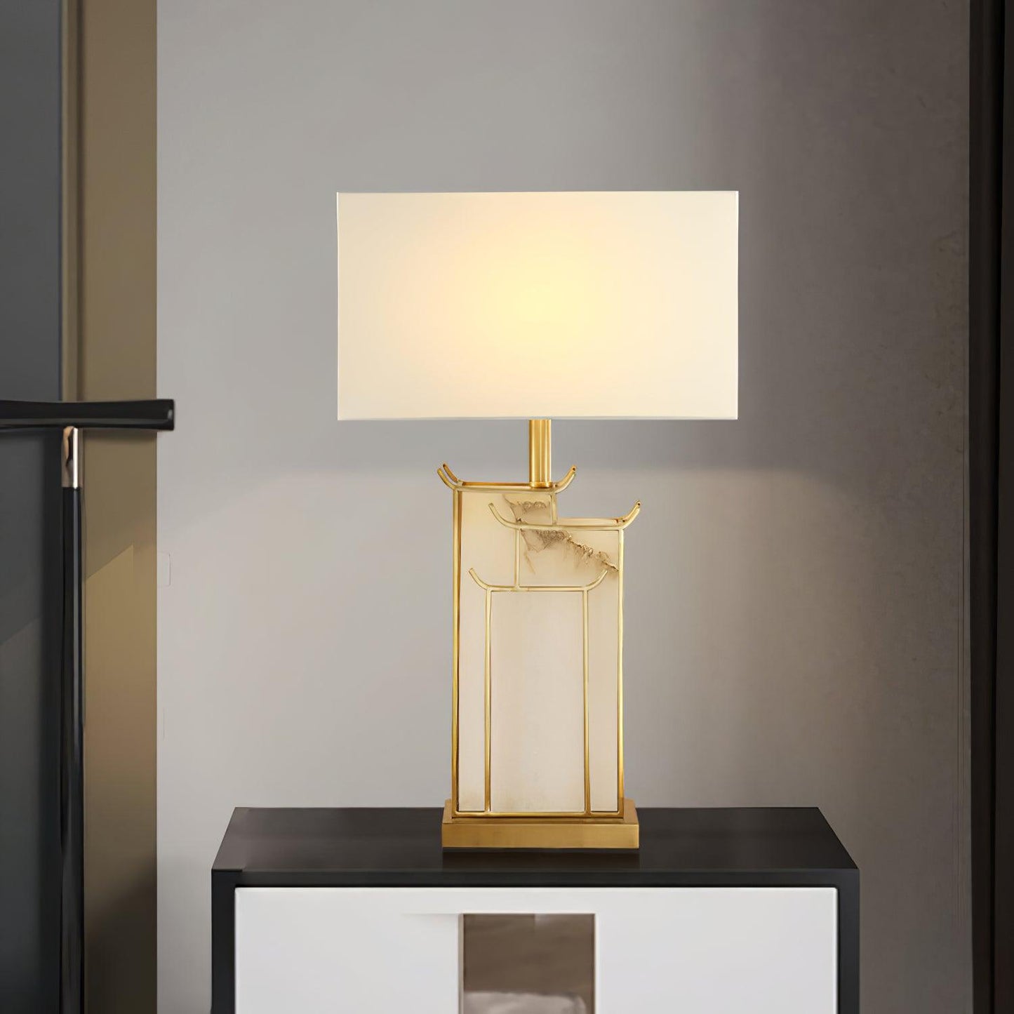 July Alabaster Table Lamp