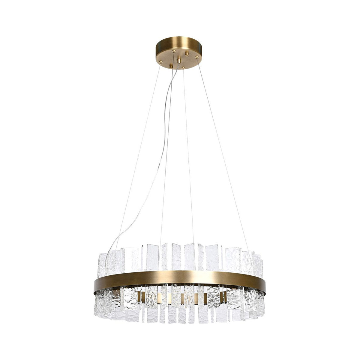 Jupiter 44 - Light Shaded Wagon Wheel LED Chandelier