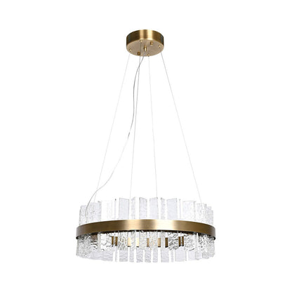 Jupiter 44 - Light Shaded Wagon Wheel LED Chandelier