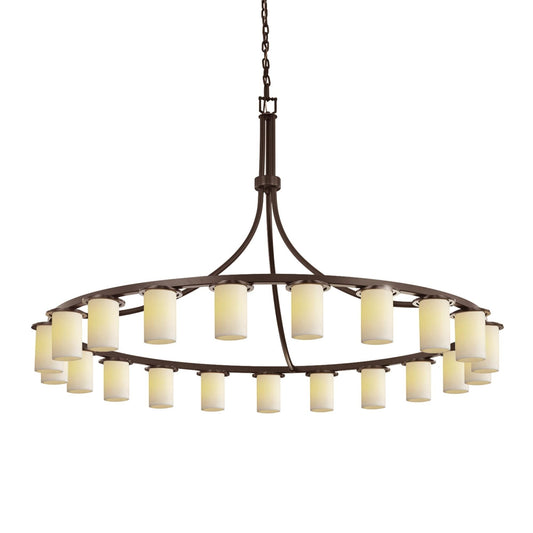 Justice Design Group Candlearia Collection Dakota Family 60 Inch 21 Light Led Chandelier Cp486462