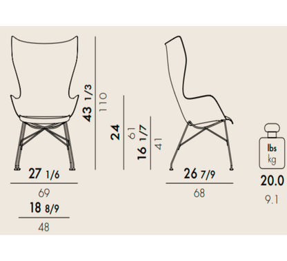 K/Wood Lounge Chair